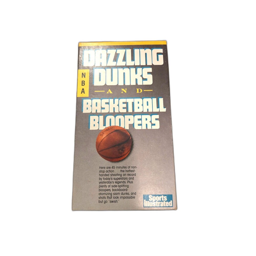NBA Dazzling Dunks and Basketball Bloopers VHS – Sports Illustrated (1989)